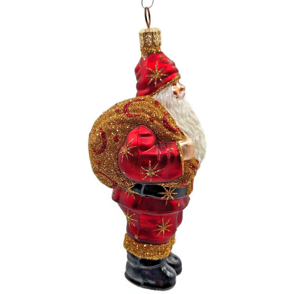Patricia Breen Nordstrom Santa Claus Red Moon Star Celestial Christmas Ornament - Picture 3 of 10